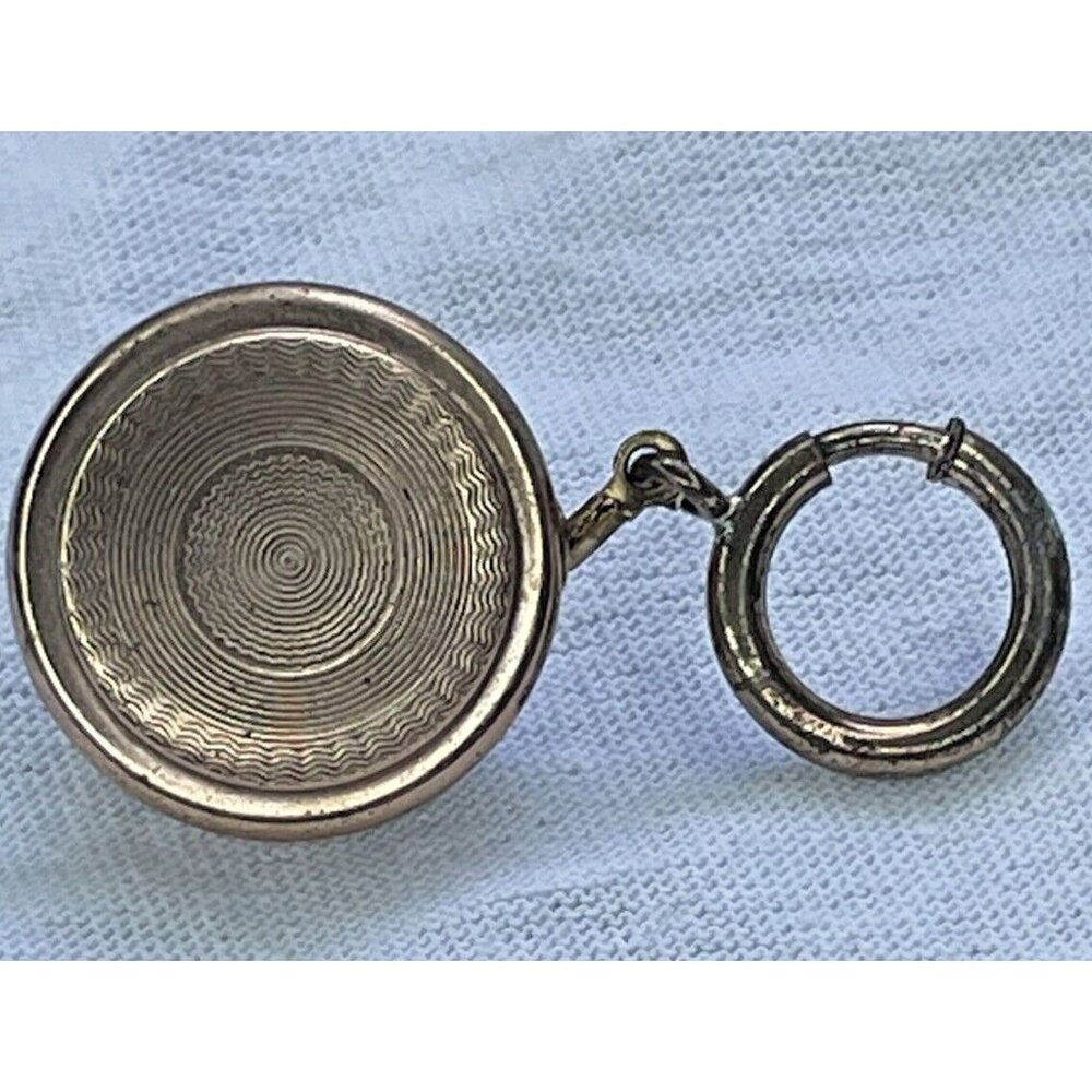Antique Turned Engine Design Retractable Chain Cl… - image 1